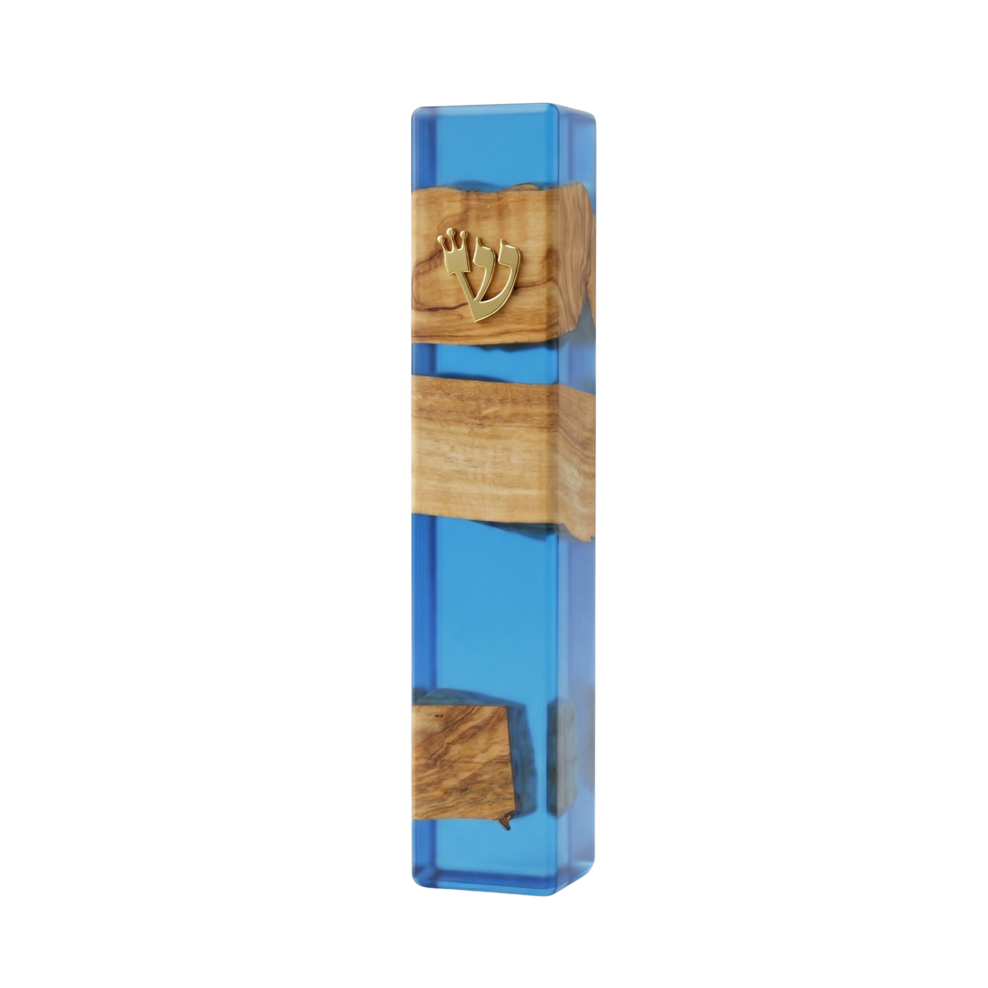 Handcrafted Maple Wood & Resin Mezuzah Case