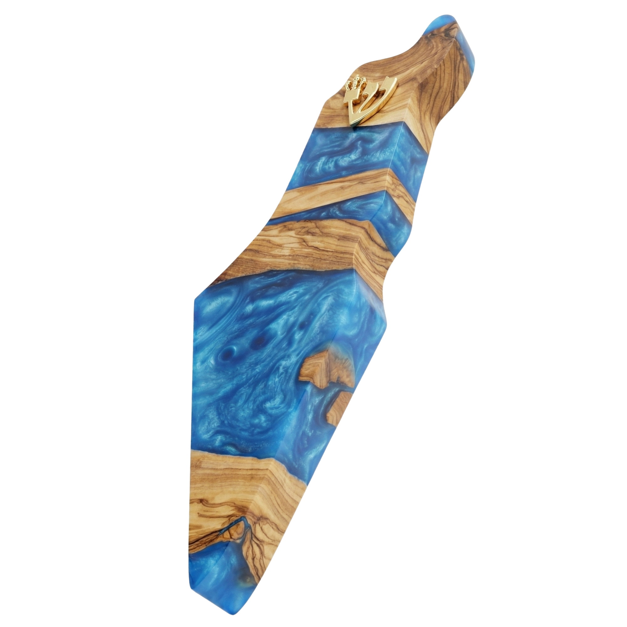 Handcrafted Israel Map Mezuzah Case