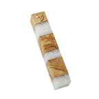 Handcrafted Maple Wood & Resin Mezuzah Case