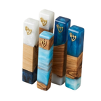 Handcrafted Maple Wood & Resin Mezuzah Case