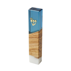 Handcrafted Maple Wood & Resin Mezuzah Case