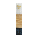 Handcrafted Maple Wood & Resin Mezuzah Case
