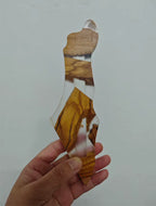 Handcrafted Israel Map Mezuzah Case