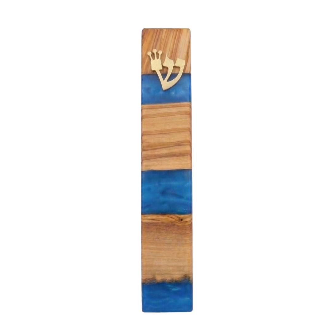 Handcrafted Maple Wood & Resin Mezuzah Case