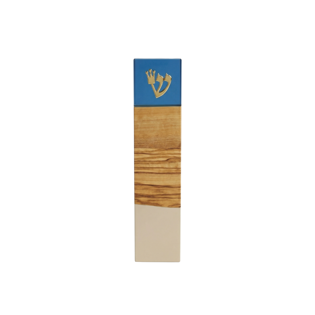 Handcrafted Maple Wood & Resin Mezuzah Case